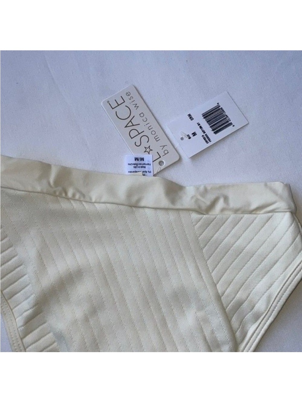 L*space Frenchi Bikini Bottom in Cream Women Size Medium - Picture 5 of 9